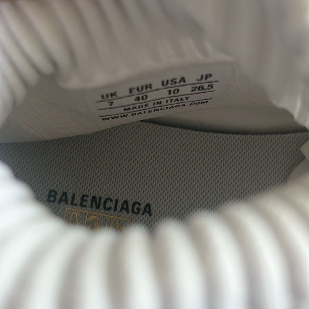 Balenciaga Speed 3.0 Knit High Top Sock Sneakers in White, New, Size 40 - Picture 12 of 16